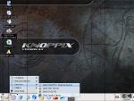 Knoppix menu nabízí spuštění různých služeb