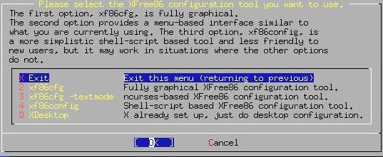 XFree86 konfiguracni nastroj